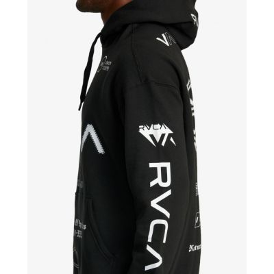 RVCA All Brand Sport Hoodie Fekete