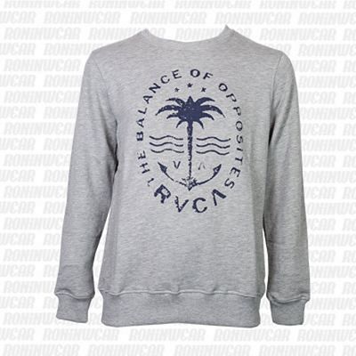 RVCA Anchor Palm Crew Athletic Heather