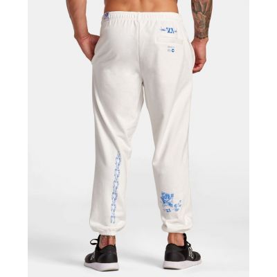 RVCA X Everlast Benj Joggers Offo Blanco