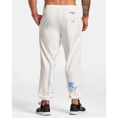 RVCA X Everlast Benj Joggers Offo Weiß