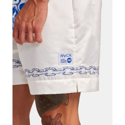 RVCA X Everlast Benjamin Jeanjean Boxing Shorts Blanco