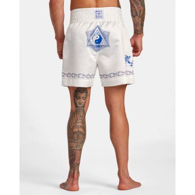 RVCA X Everlast Benjamin Jeanjean Boxing Shorts Blanco