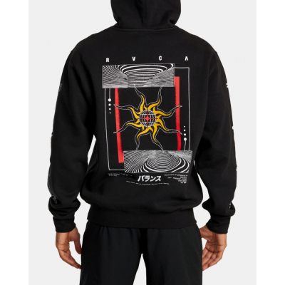 RVCA Black Sun Hoodie Negro