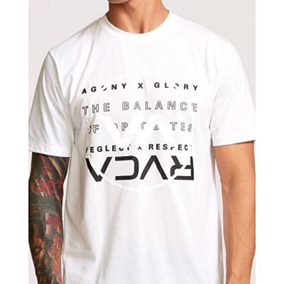 RVCA Brand Over Balance T-shirt Vit