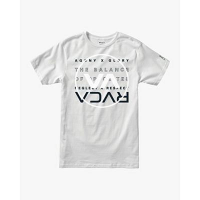 RVCA Brand Over Balance T-shirt Blanco