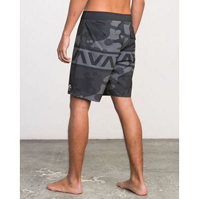 RVCA Bruce II Trunk 19 Inches Boardshorts Fekete-Szürke