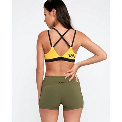 RVCA Ignight Strappy Sports Bra Verde-Amarelo