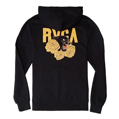 RVCA Panther And Roses Hoodie Nero