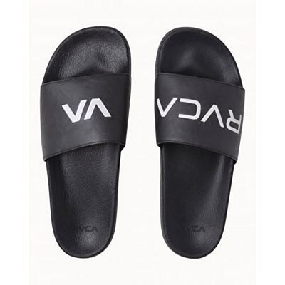 RVCA Sport Slide Schwarz-weiß