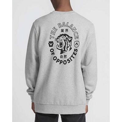 RVCA Siam Pullover Crew Grey