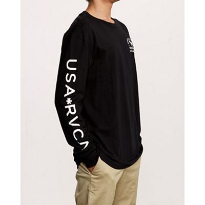 RVCA Smith Street LS T-Shirt Fekete