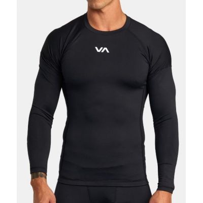 RVCA Sport Rashguard LS Negro-Blanco