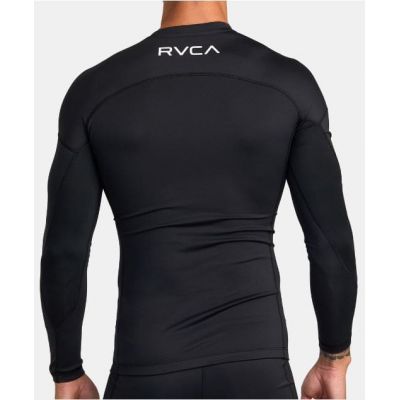 RVCA Sport Rashguard LS Schwarz-weiß