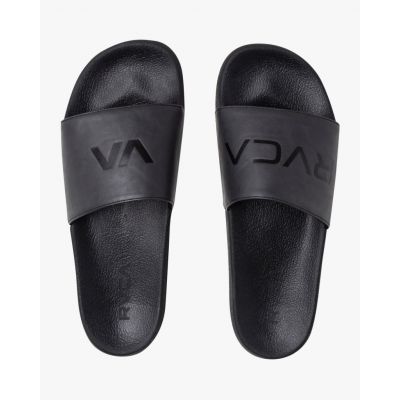 RVCA Sport Slides Noir-Noir