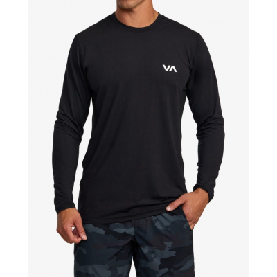 RVCA Sport Vent L/S Black-White