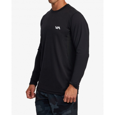RVCA Sport Vent L/S Black-White