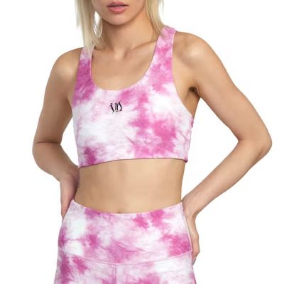 RVCA Sports Bra Thug Rose Essential Pink