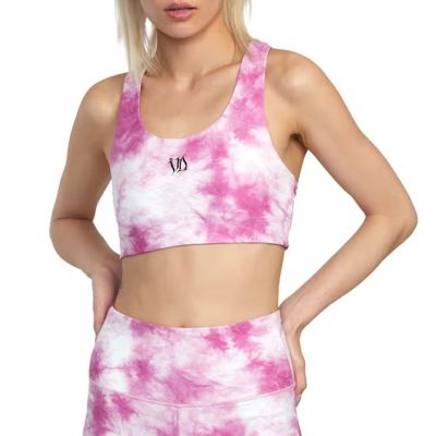 RVCA Sports Bra Thug Rose Essential Rose