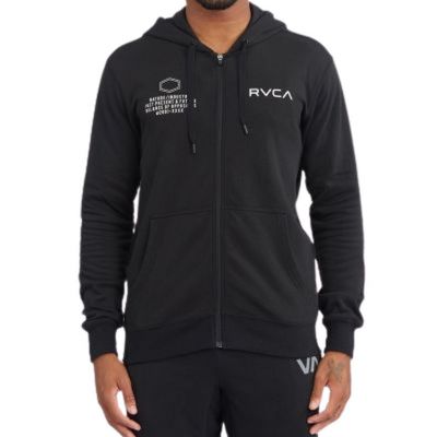 RVCA Swift Hoodie Big Pin Hex Nero