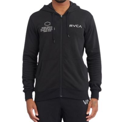 RVCA Swift Hoodie Big Pin Hex Negro