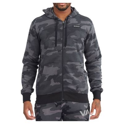 RVCA Swift Patch Hoodie Camo-Grigio