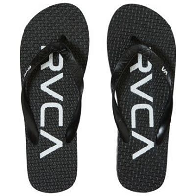 RVCA Trenchtown Sandals Negro-Blanco