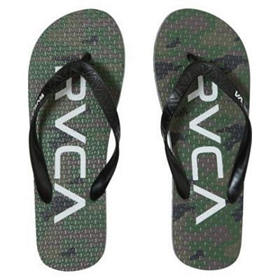 RVCA Trenchtown Sandals Verde-Blanco