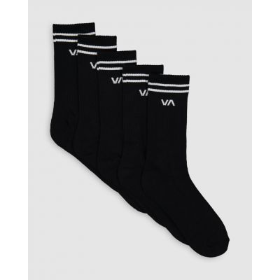 RVCA Union - Pack De Cinco Calcetines Unisex Preto