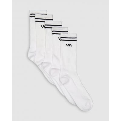 RVCA Union - Pack De Cinco Calcetines Unisex Weiß