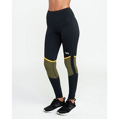 RVCA VA Levels Legging Nero-Verde