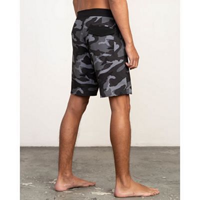 RVCA VA Print 19in Boardshort Szürke-Fekete