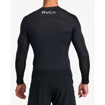 RVCA VA Sport  Compression LS Black-White