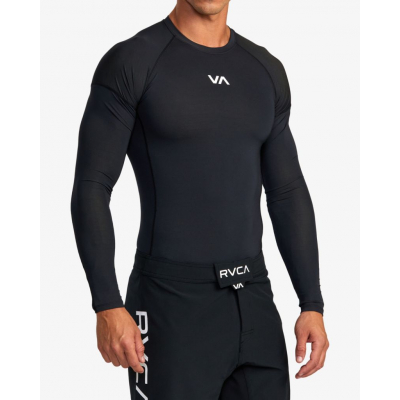 RVCA VA Sport  Compression LS Black-White