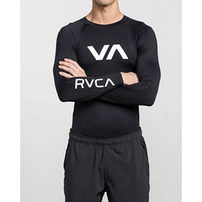 RVCA VA Sport Rashguard LS Fekete