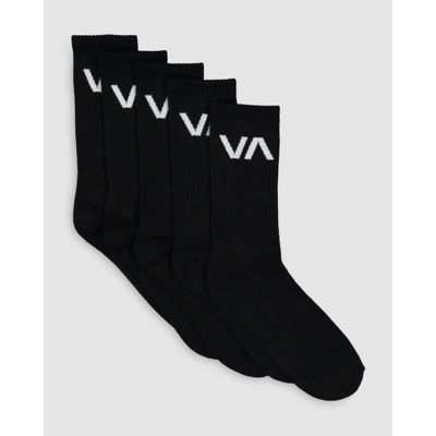 RVCA VA SPORT SOCK 5 PACK Preto