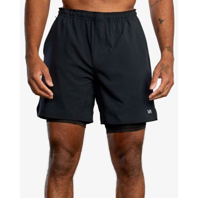 RVCA VA Sport Yogger 17 Short Fekete