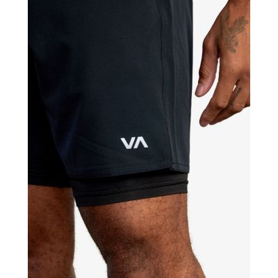 RVCA VA Sport Yogger 17 Short Black