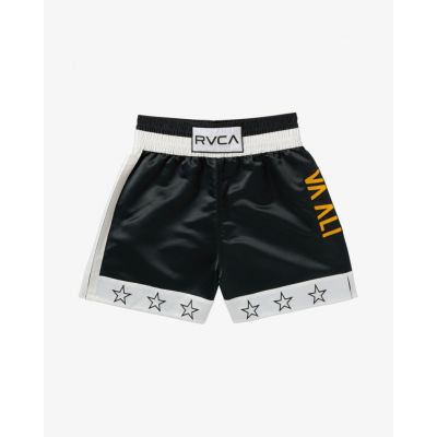 RVCA X Ali Boxer 18 Boxing Shorts Black-White