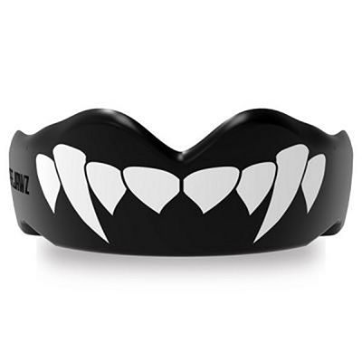 SafeJawz Extro Series Self-Fit Fangz Mouthguard Negro-Blanco