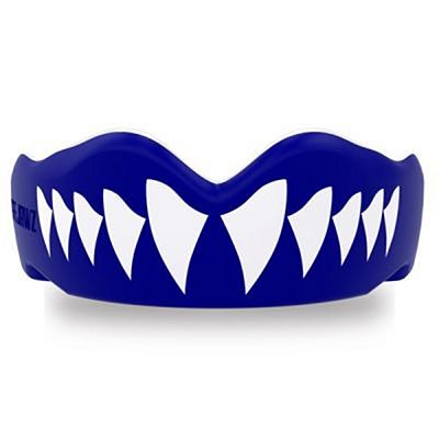 SafeJawz Extro Series Self-Fit Shark Mouthguard Blue-White