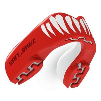 SafeJawz Extro Series Self-Fit Viper Mouthguard Rot-weiß