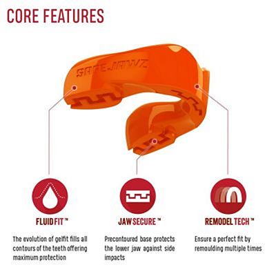 SafeJawz Intro Series Mouthguard Arancione