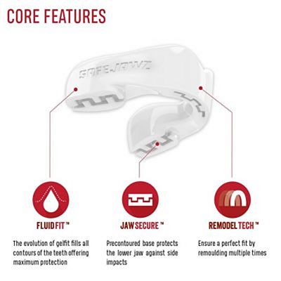 SafeJawz Intro Series Mouthguard Fehèr