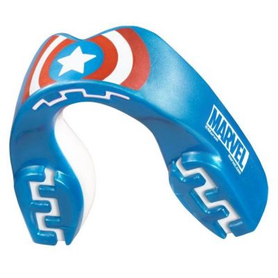 SafeJawz Marvel Captain America Mouthguard Junior Azul