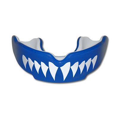 SafeJawz Shark Kids Mouthguard Blu-Bianco