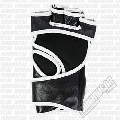 Sandee MMA Fight Gloves Leather Nero-Bianco