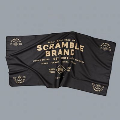 Scramble Brand Microfibre Towel Black