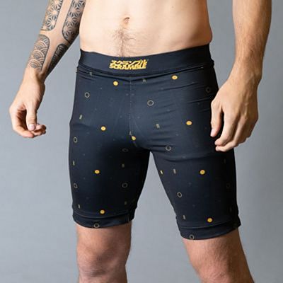 Scramble Cali Vale Tudo Shorts Noir-Jaune