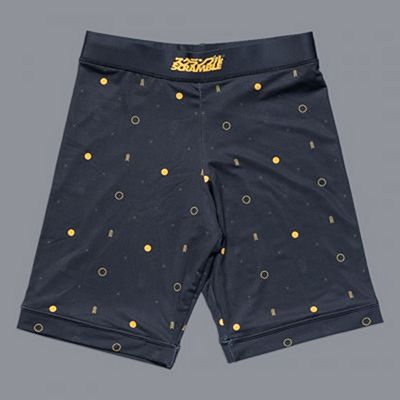 Scramble Cali Vale Tudo Shorts Black-Yellow