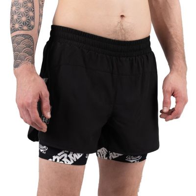 Scramble Combination Shorts Logotypes Noir